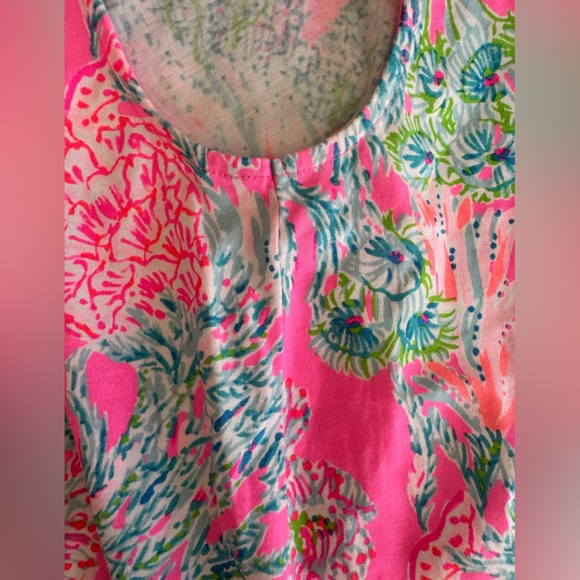 Lilly Pulitzer Skyelar Tank Dress SZ S Prosecco Pink Seaing Things - Picture 8 of 15